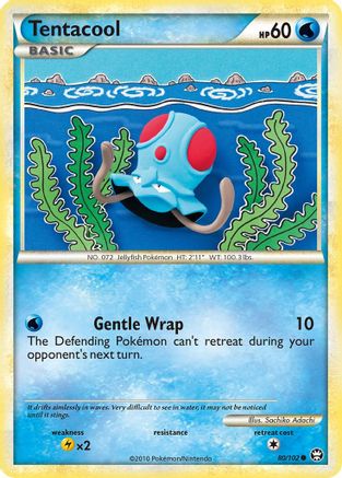 Tentacool 080/102 - Triumphant Reverse Holofoil