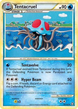 Tentacruel 050/102 - Triumphant Reverse Holofoil