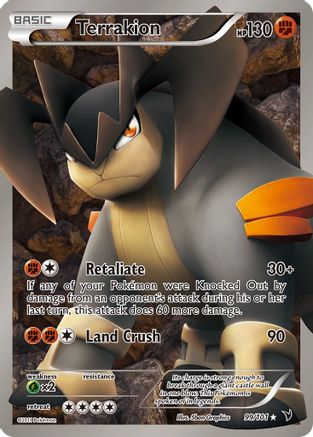 Terrakion (Full Art) 099/101 - Noble Victories Holofoil