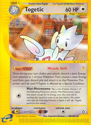 Togetic 039/147 - Aquapolis Reverse Holofoil