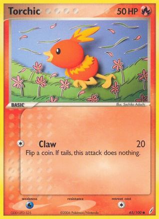 Torchic 065/100 - Crystal Guardians Reverse Holofoil
