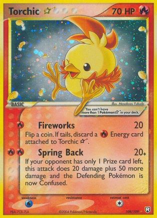 Torchic Star 108/109 - Team Rocket Returns Holofoil