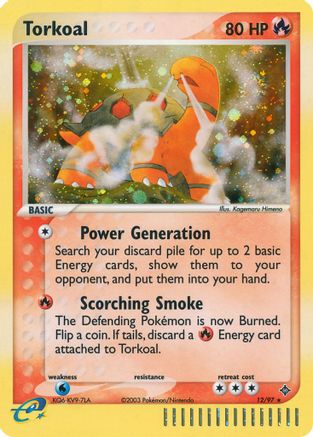 Torkoal 012/97 - Dragon Reverse Holofoil