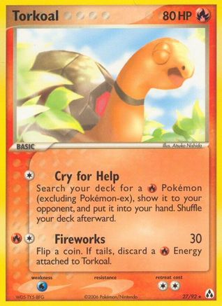 Torkoal 027/92 - Legend Maker Reverse Holofoil