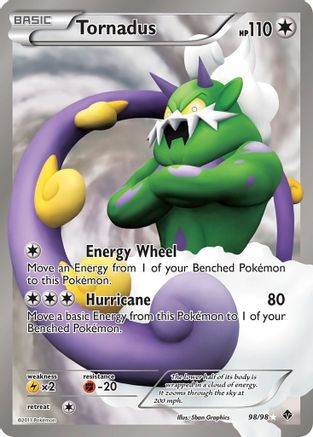 Tornadus (Full Art) 098/98 - Emerging Powers Holofoil