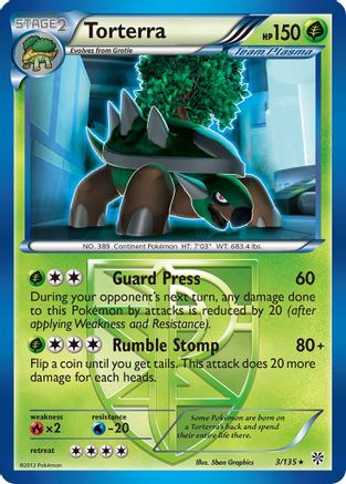 Torterra (Team Plasma) 003/135 - Plasma Storm