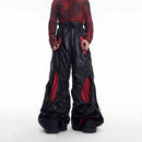 Original Niche Pleated Hollow Drawstring Pants