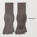 SpringSummer Yoga Socks Five-Toe Mid-Calf, Non-Slip
