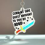 ADHD Side Quest Charm - Tumbler Handle Charm