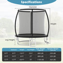 8FT Outdoor Heavy-Duty Recreational Trampoline