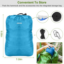 600lbs Load 2 Persons Hammock w/Mosquito Net Outdoor Hiking Camping Hommock Portable Nylon Swing Hanging Bed w/ Strap Hook Carry Bag