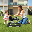2-in-1 Foldable Baby Walker with Music Player and Lights