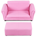 Soft Kids Double Sofa with Ottoman