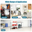 5-Tier Steel Shelving Unit Storage Shelves Heavy Duty Storage Rack-Silver