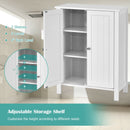 2-Door Bathroom Floor Storage Cabinet Space Saver Organizer