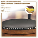 30.5 Inch 360-Degree Swivel Stools with Leather Padded Seat