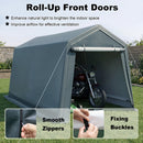 Outdoor Storage Shed 8.3 x 14 Ft with Roll-Up Zipper Door
