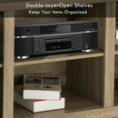 Rustic TV Stand Entertainment Center Storage Cabinet