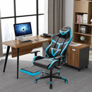 Reclining Racing Chair with Lumbar Support Footrest
