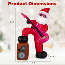8.4 ft Inflatable Santa Claus with Sound-synced Light Effect and LED Lights