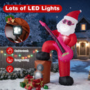 8.4 ft Inflatable Santa Claus with Sound-synced Light Effect and LED Lights