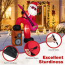 8.4 ft Inflatable Santa Claus with Sound-synced Light Effect and LED Lights