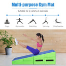 Folding Wedge Exercise Gymnastics Mat with Handles