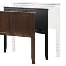 Solid Wood Flat Panel Headboard for Twin-size Bed