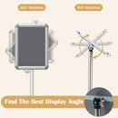 Adjustable Sign Holder Stand with 360° Rotation - 8.5 x 11 Inch