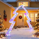 8.8 Feet Christmas Tree-shaped Archway with Top Star