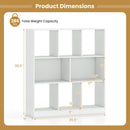 8-Cube Bookcase 3-Tier Storage Organizer with Anti-Tip Kit