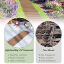 8 Feet Outdoor Pathway Straight Roll-Out Patio Boardwalk