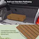 8 Feet Outdoor Pathway Straight Roll-Out Patio Boardwalk
