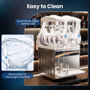 Commercial Slushie Machine 8 Gallon Dual Tank with LED Lights