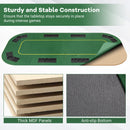 79 x 36 Inch 8-Player Foldable Poker Table Top with Carry Bag and Cup Holders
