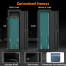 8 Rifle Safe Large Gun Cabinet with Storage Shelf-Black