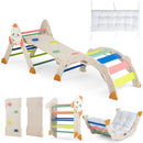 8-in-1 Foldable Climbing Set for Toddlers with Rocket Theme