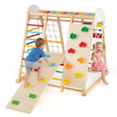 8-in-1 Foldable Indoor Jungle Gym with Swing and Monkey Bars