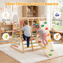 8-in-1 Foldable Indoor Jungle Gym with Swing and Monkey Bars