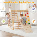 8-in-1 Foldable Indoor Jungle Gym with Swing and Monkey Bars