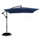 8 x 8 FT Offset Cantilever Patio Umbrella Square Hanging Outdoor Market Umbrella with 360¬∞ Rotation