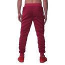 Men's Sports Pants with Double Pockets and Zip Design