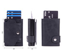 Anti-Scan RFID Card Holder PU Leather Coin Purse Demagnetization-Proof Multi-Card Wallet