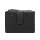 Functional Coin Purse With A Ring-bound Leather Wallet For Women