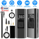 150PSI Cordless Car Tire Pump 6000mAh Rechargeable Tire Inflator Portable Air Compressor for Car Bike Motorcycle Ball