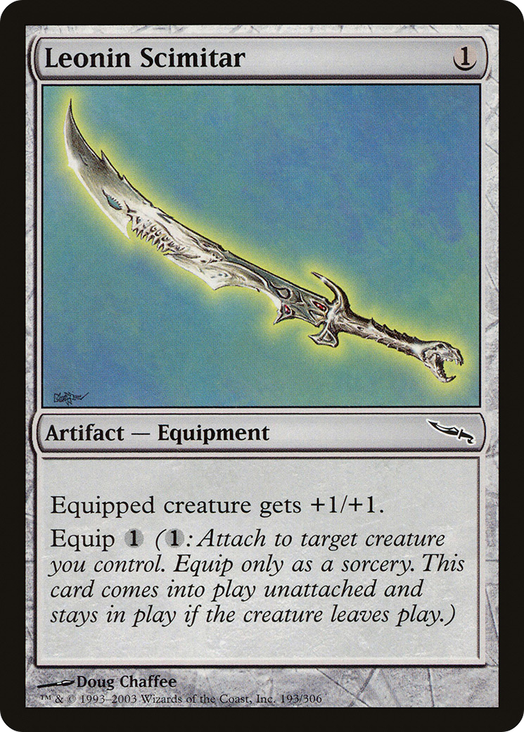Leonin Scimitar (MRD-193) - Mirrodin Foil