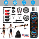 Multifunctional Push Up Board Home Strength Training Equipment With 15 Fitness Accessories Pilates Bar Resistance Band Roller Wheel Full Body Workout
