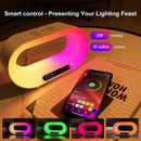 3-in-1 LED Desk Lamp RGB Wireless Charger Alarm Clock