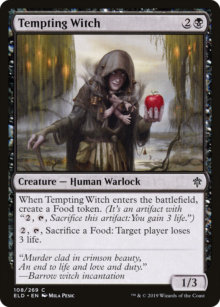 Tempting Witch (ELD-108) - Throne of Eldraine Foil