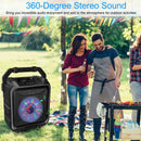 Portable Wireless Party Speaker with Disco Lighting